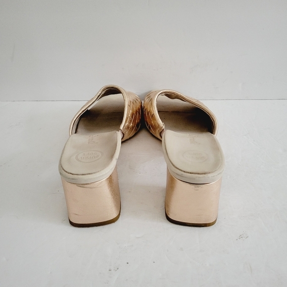 NEW Paul Green Tisha Rose Gold Heel Slide Sandals Size 8.5 - Picture 5 of 8